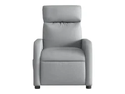 Poltrona*vidaxl Poltrona reclinável elétrica tecido -claro Cinzento