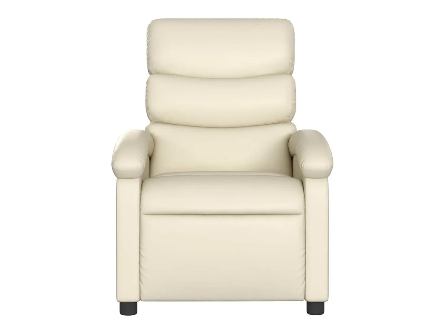 Poltrona*vidaxl Poltrona reclinável elétrica couro artificial cor Creme
