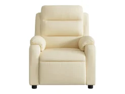 Hot vidaxl Poltrona reclinável elétrica tecido cor Creme