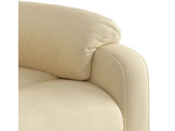 Hot vidaxl Poltrona reclinável elétrica tecido cor Creme