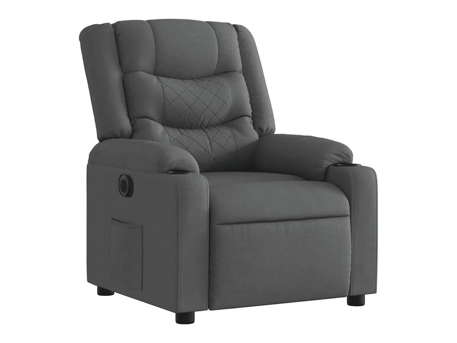 Discount Poltrona reclinável elétrica tecido -escuro PT231588 Cinzento