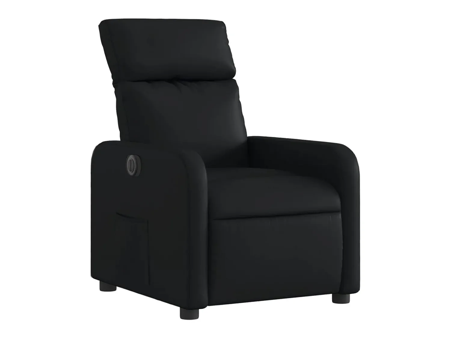 Online Poltrona reclinável elétrica couro artificial PT493632 Preto