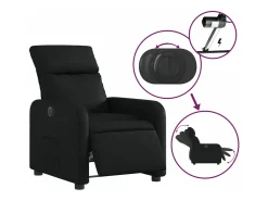 Online Poltrona reclinável elétrica couro artificial PT493632 Preto
