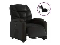 Sale Poltrona reclinável elétrica couro artificial PT412159 Preto