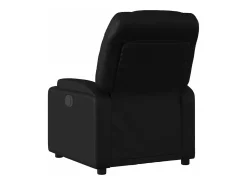 Sale Poltrona reclinável elétrica couro artificial PT412159 Preto