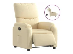 Poltrona reclinável elétrica tecido cor PT570062^ Poltrona
