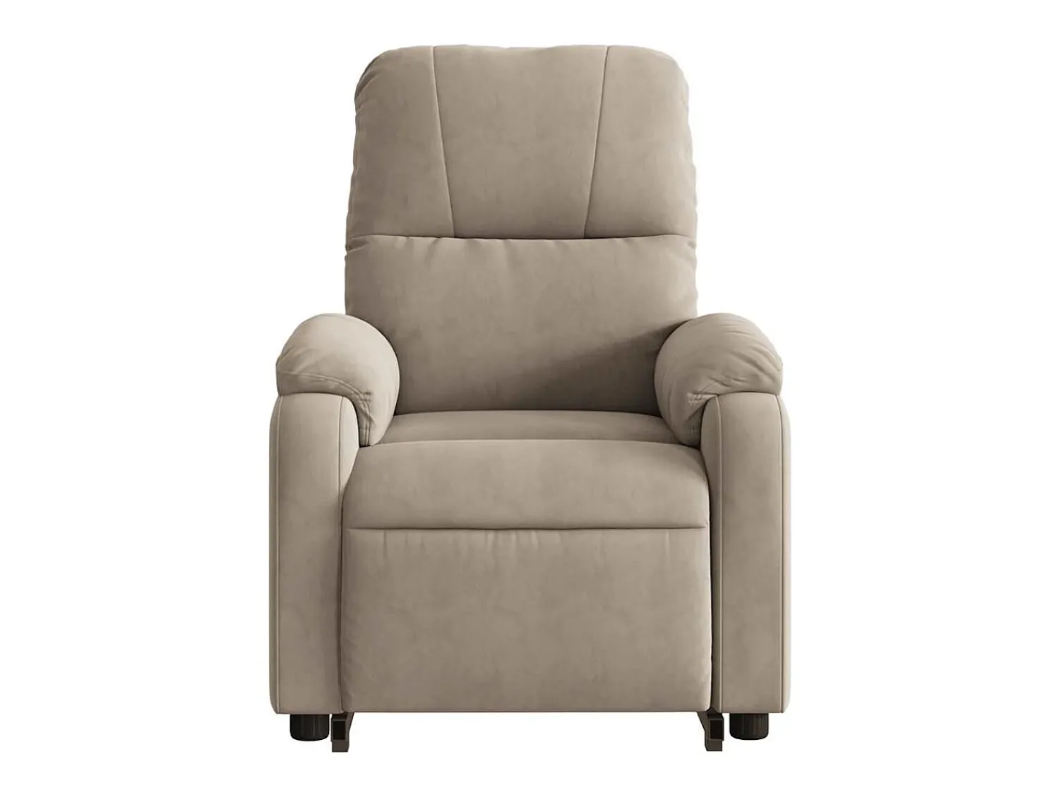 Poltrona*vidaxl Poltrona reclinável elétrica microfibra cinzento-acastanhado Taupe