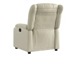 Sale Poltrona reclinável elétrica couro artificial cor PT958259 Creme