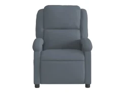 Poltrona*vidaxl Poltrona reclinável elétrica veludo -escuro Cinzento