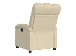 Poltrona|vidaxl Poltrona reclinável elétrica tecido cor Creme
