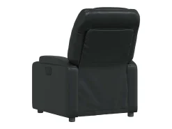 Clearance vidaxl Poltrona reclinável em couro sintético Preto