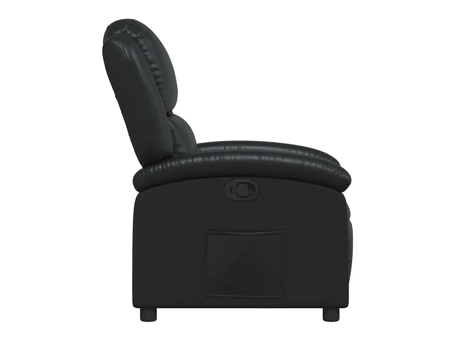 Poltrona*vidaxl Poltrona reclinável em couro sintético Preto