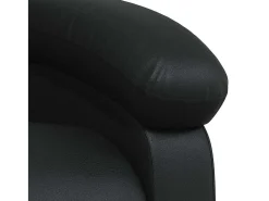 Poltrona*vidaxl Poltrona reclinável em couro sintético Preto