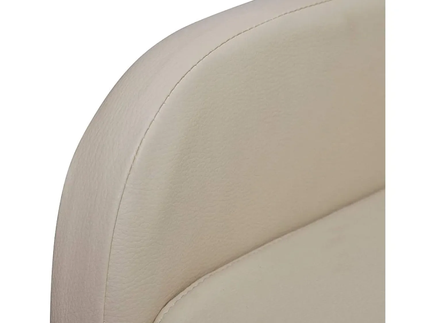 vidaxl Poltrona reclinável em couro artificial Creme