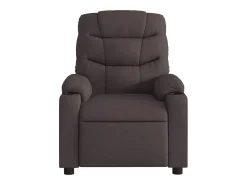 Poltrona| Poltrona reclinável massagens elétrica | Poltrona Confortável tecido -escuro SHL208170 Castanho