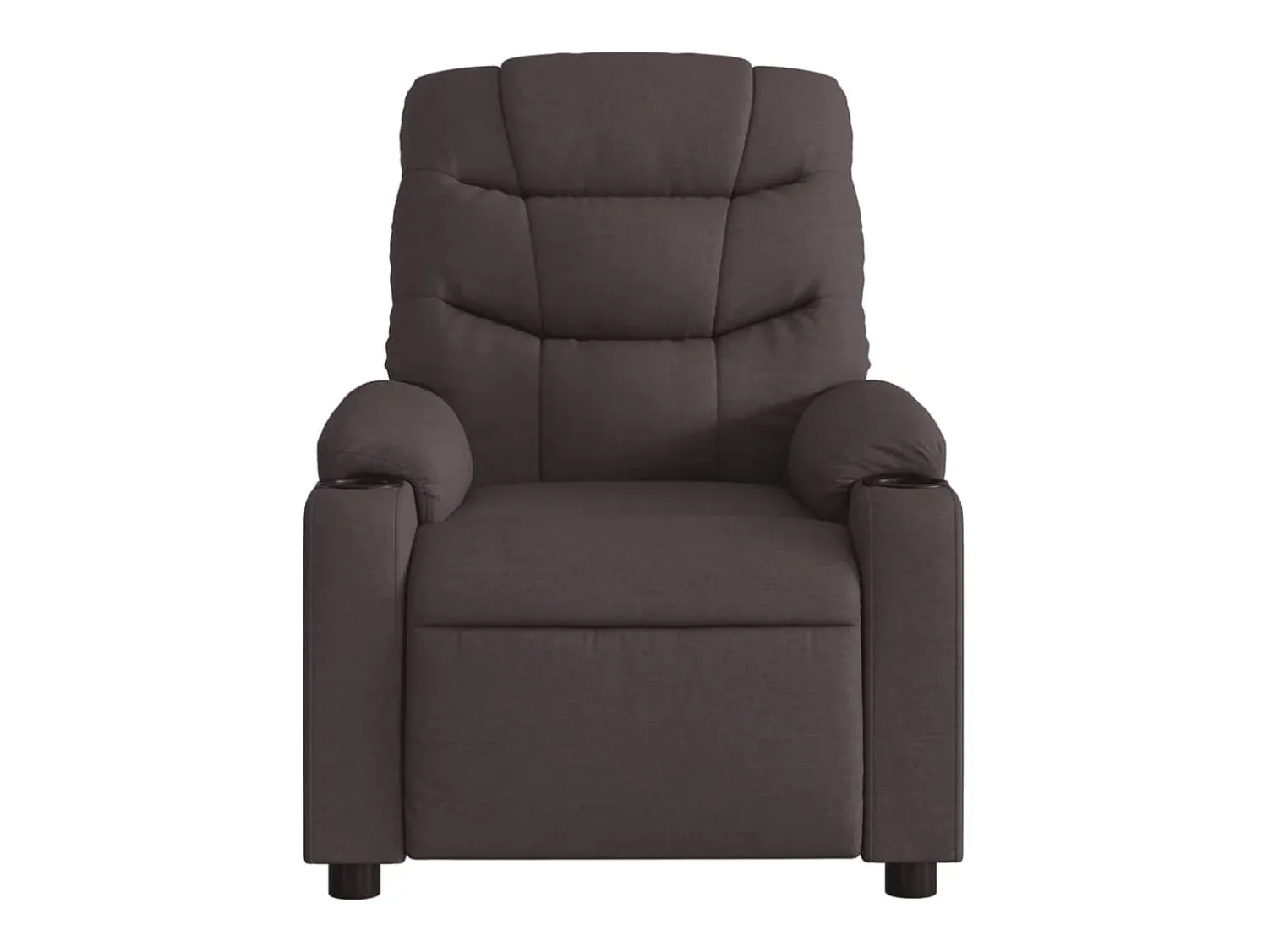 Poltrona| Poltrona reclinável massagens elétrica | Poltrona Confortável tecido -escuro SHL208170 Castanho
