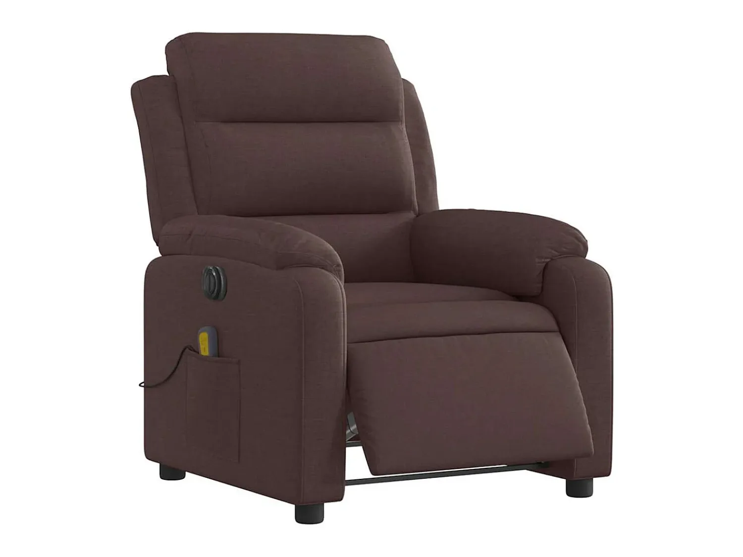 Poltrona reclinável massagens elétrica | Poltrona Confortável tecido -escuro SHL842580^ Poltrona
