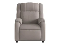 Poltrona| Poltrona reclinável massagens elétrica | Poltrona Confortável tecido cinza-acastanhado SHL926631 Taupe