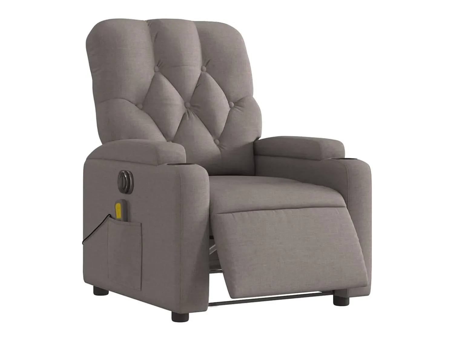 Poltrona* Poltrona reclinável massagens elétrica | Poltrona Confortável tecido cinza-acastanhado SHL776446 Taupe