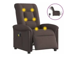 Poltrona reclinável massagens elétrica | Poltrona Confortável tecido -escuro SHL144606^ Poltrona