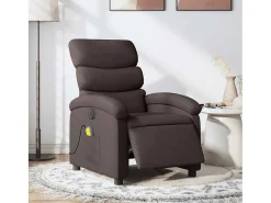 Poltrona reclinável massagens elétrica | Poltrona Confortável tecido -escuro SHL136679^ Poltrona