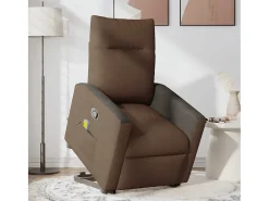 Online Poltrona reclinável massagens | Poltrona Confortável tecido SHL225877 Castanho