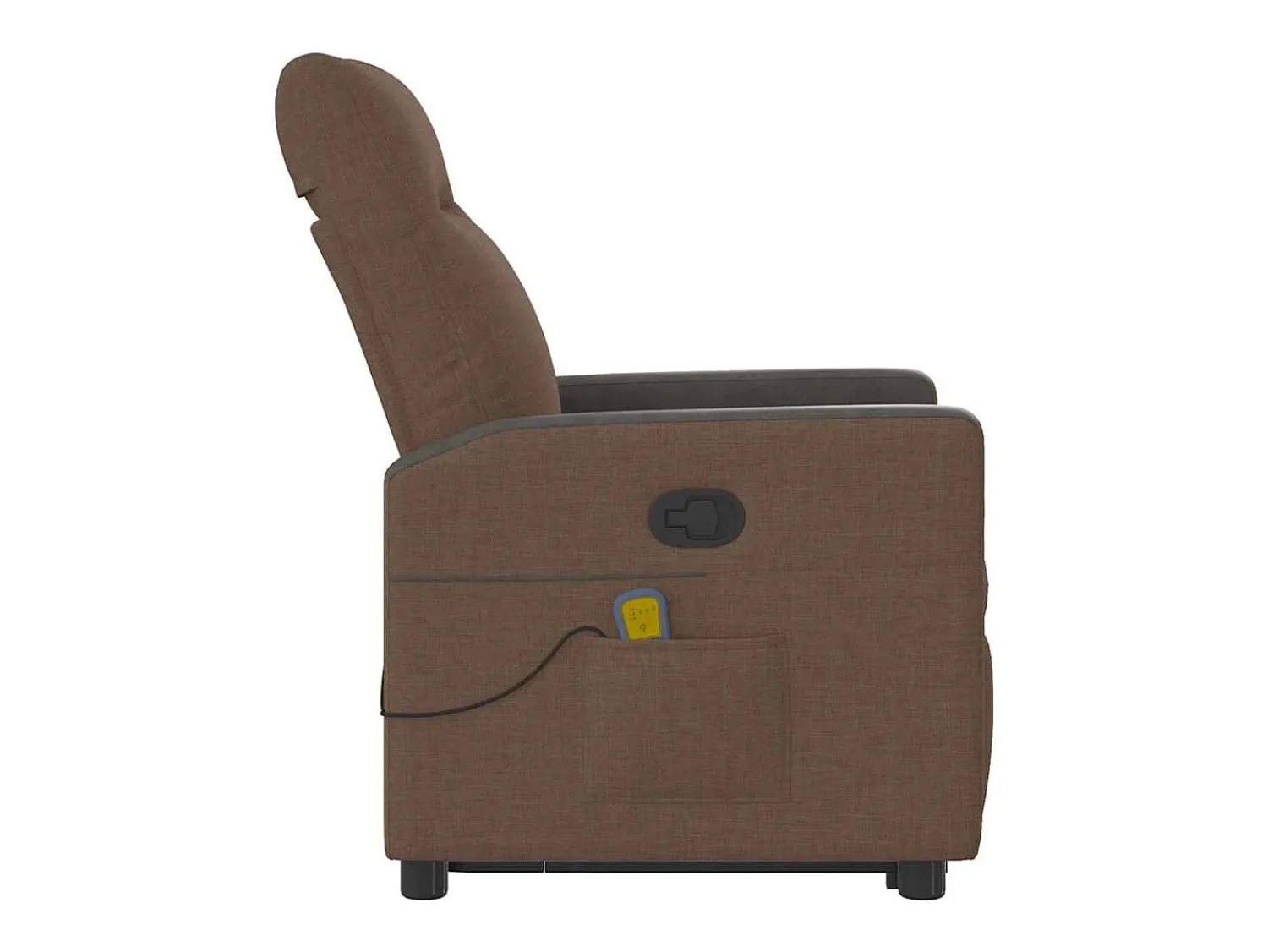 Online Poltrona reclinável massagens | Poltrona Confortável tecido SHL225877 Castanho