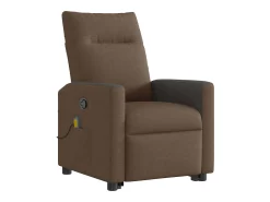 Online Poltrona reclinável massagens | Poltrona Confortável tecido SHL225877 Castanho