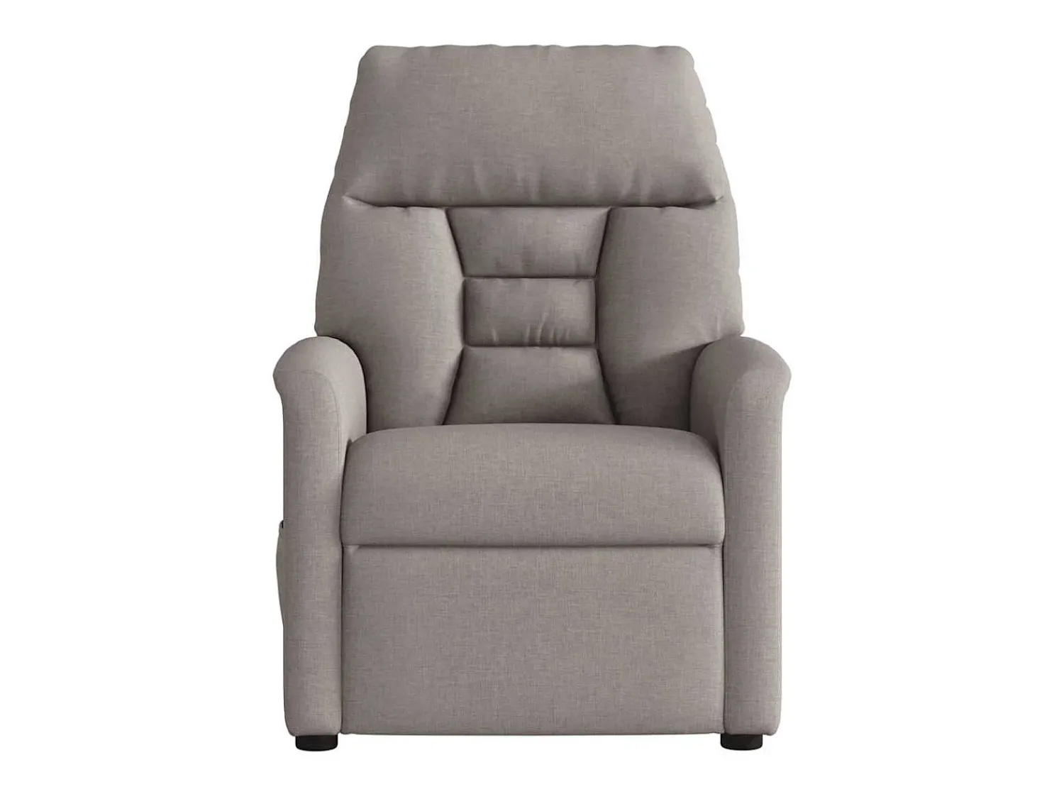 Outlet Poltrona reclinável massagens elétrica | Poltrona Confortável tecido cinza-acastanhado SHL12558 Taupe