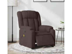 Poltrona reclinável massagens elétrica | Poltrona Confortável tecido -escuro SHL462347^ Poltrona