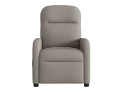 Outlet vidaxl Poltrona reclinável massagens elétrica tecido cinza-acastanhado Taupe