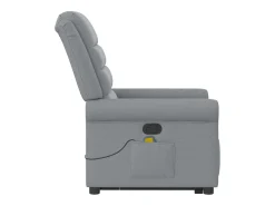 Poltrona reclinável massagens | Poltrona Confortável tecido -claro SHL600029^ Poltrona