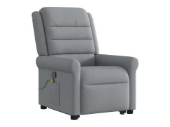 Poltrona reclinável massagens | Poltrona Confortável tecido -claro SHL600029^ Poltrona