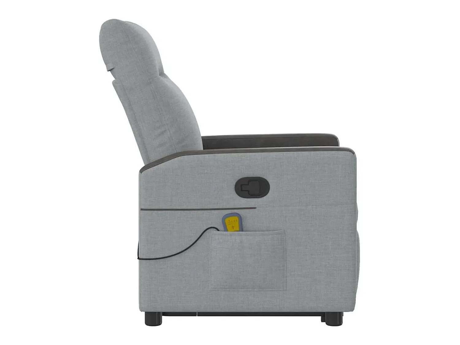 Poltrona* Poltrona reclinável massagens | Poltrona Confortável tecido -claro SHL24627 Cinzento