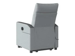 Poltrona* Poltrona reclinável massagens | Poltrona Confortável tecido -claro SHL24627 Cinzento