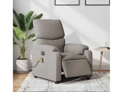 Poltrona* Poltrona reclinável massagens elétrica | Poltrona Confortável tecido cinza-acastanhado SHL989252 Taupe