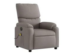 Poltrona* Poltrona reclinável massagens elétrica | Poltrona Confortável tecido cinza-acastanhado SHL989252 Taupe