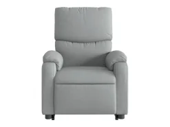 Hot Poltrona reclinável massagens | Poltrona Confortável tecido -claro SHL496201 Cinzento