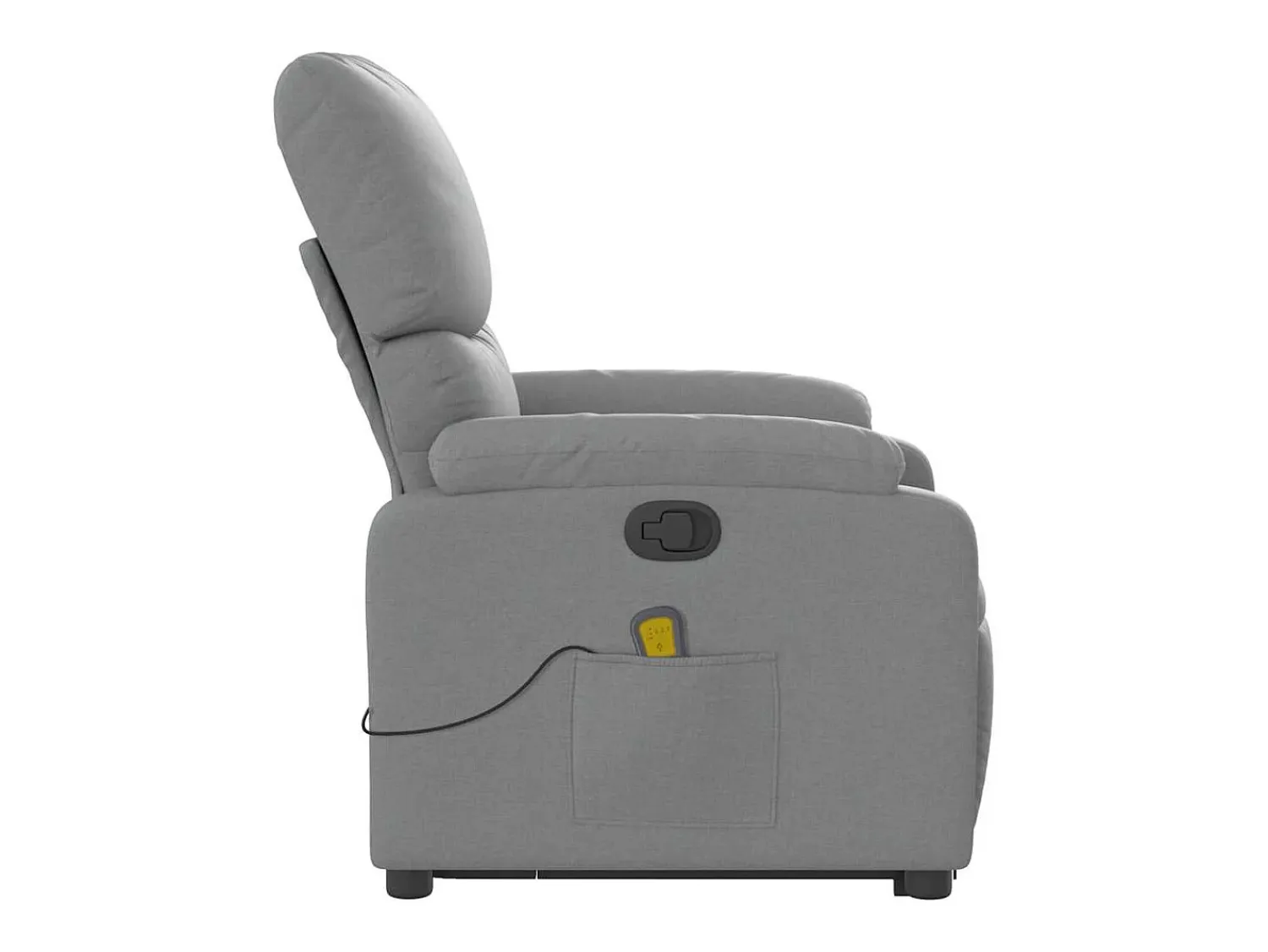 Hot Poltrona reclinável massagens | Poltrona Confortável tecido -claro SHL496201 Cinzento