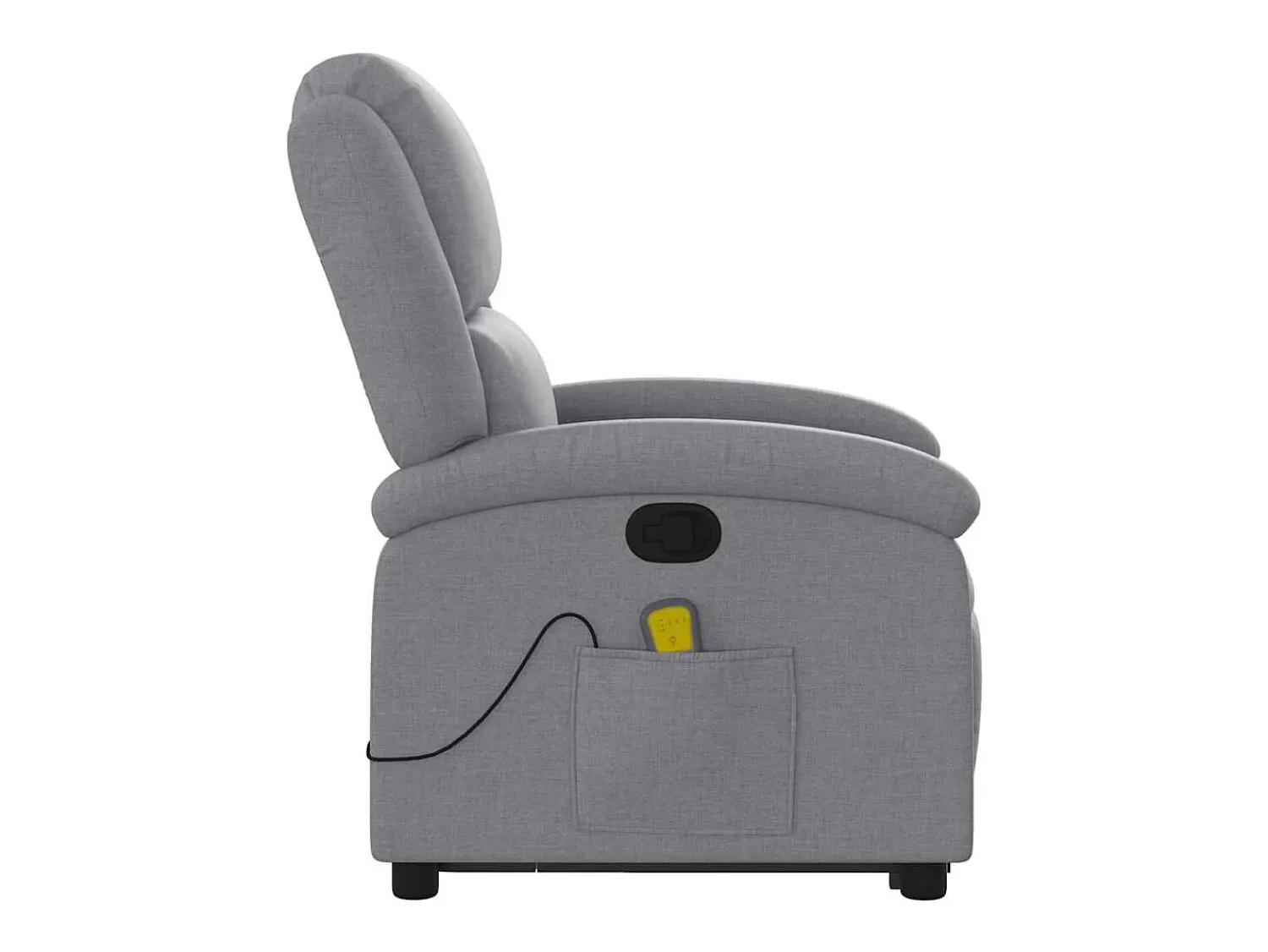 Poltrona reclinável massagens | Poltrona Confortável tecido -claro SHL720970^ Poltrona