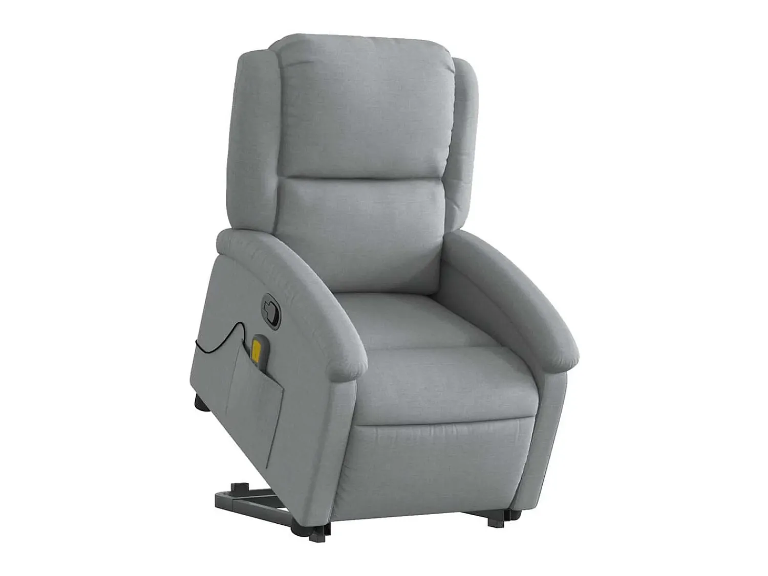 Poltrona reclinável massagens | Poltrona Confortável tecido -claro SHL720970^ Poltrona
