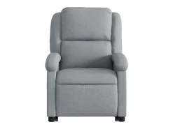 Poltrona reclinável massagens | Poltrona Confortável tecido -claro SHL720970^ Poltrona