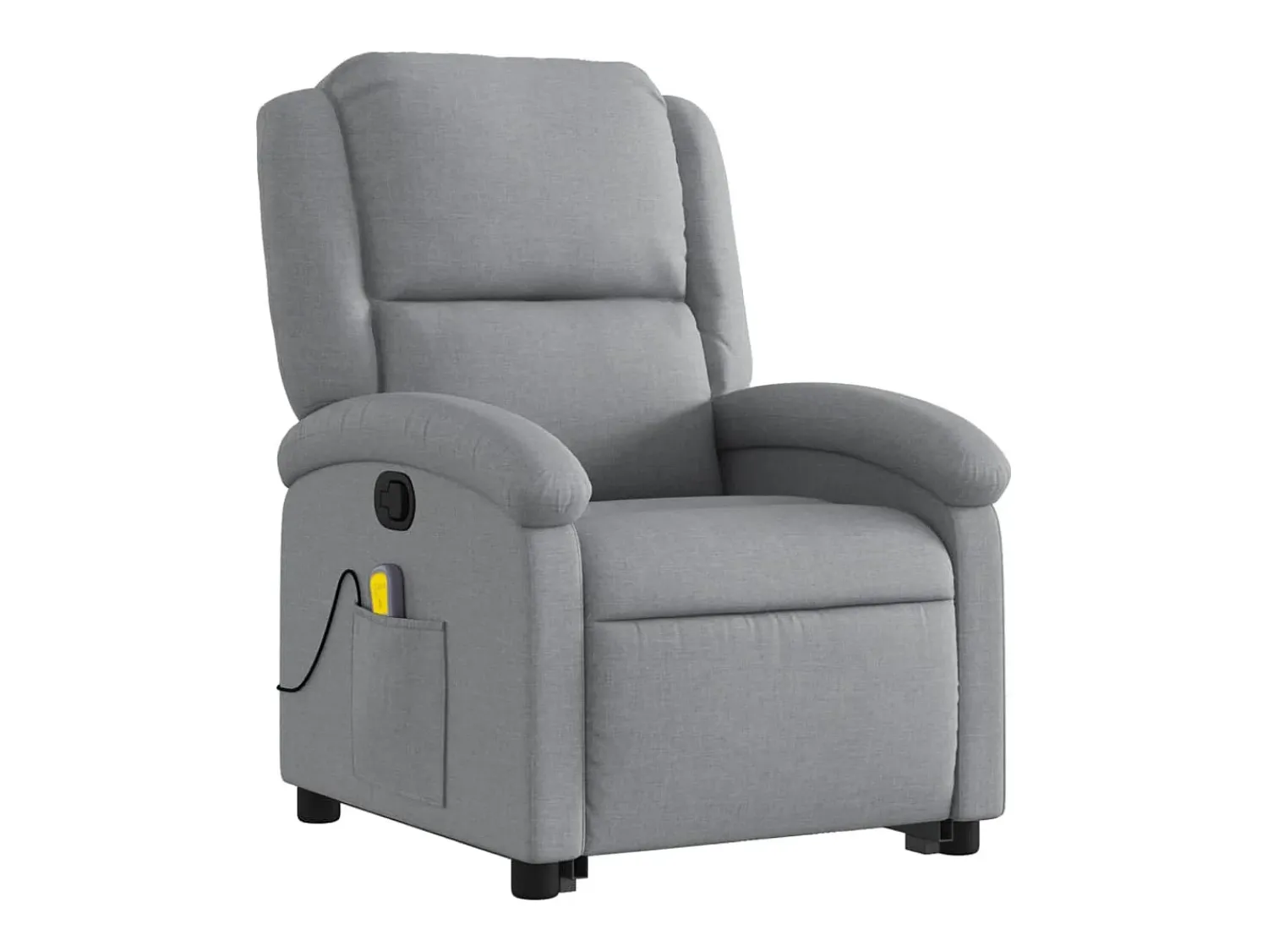 Poltrona reclinável massagens | Poltrona Confortável tecido -claro SHL720970^ Poltrona