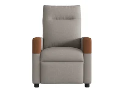 Poltrona* Poltrona reclinável massagens elétrica | Poltrona Confortável tecido cinza-acastanhado SHL781120 Taupe