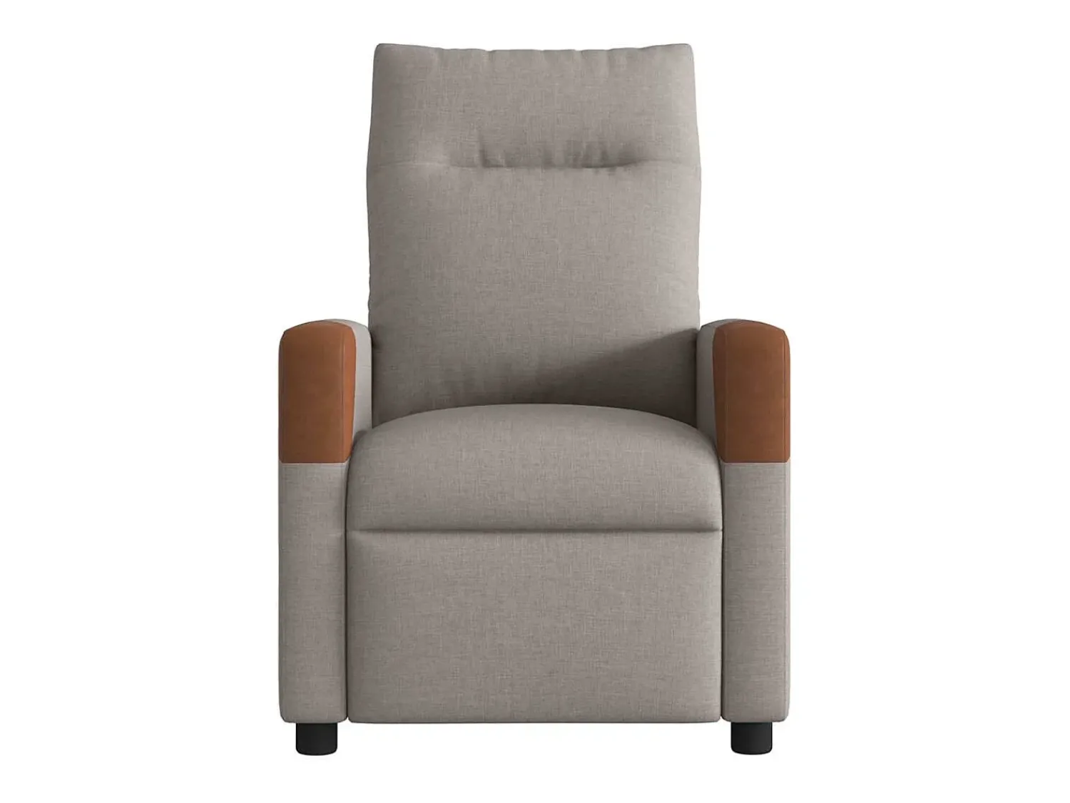 Poltrona* Poltrona reclinável massagens elétrica | Poltrona Confortável tecido cinza-acastanhado SHL781120 Taupe