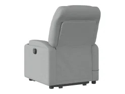 Poltrona| Poltrona reclinável massagens | Poltrona Confortável tecido -claro SHL958887 Cinzento