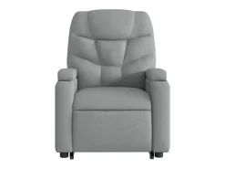 Poltrona| Poltrona reclinável massagens | Poltrona Confortável tecido -claro SHL958887 Cinzento
