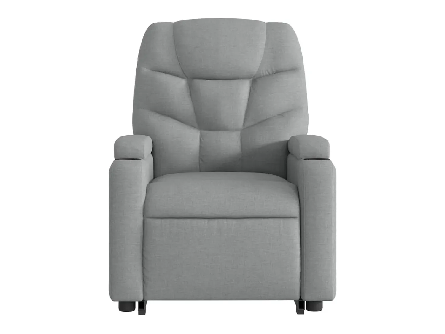 Poltrona| Poltrona reclinável massagens | Poltrona Confortável tecido -claro SHL958887 Cinzento