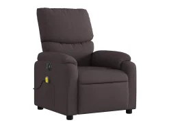 Poltrona* Poltrona reclinável massagens elétrica | Poltrona Confortável tecido -escuro SHL632329 Castanho