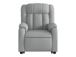 Poltrona* Poltrona reclinável massagens | Poltrona Confortável tecido -claro SHL695844 Cinzento